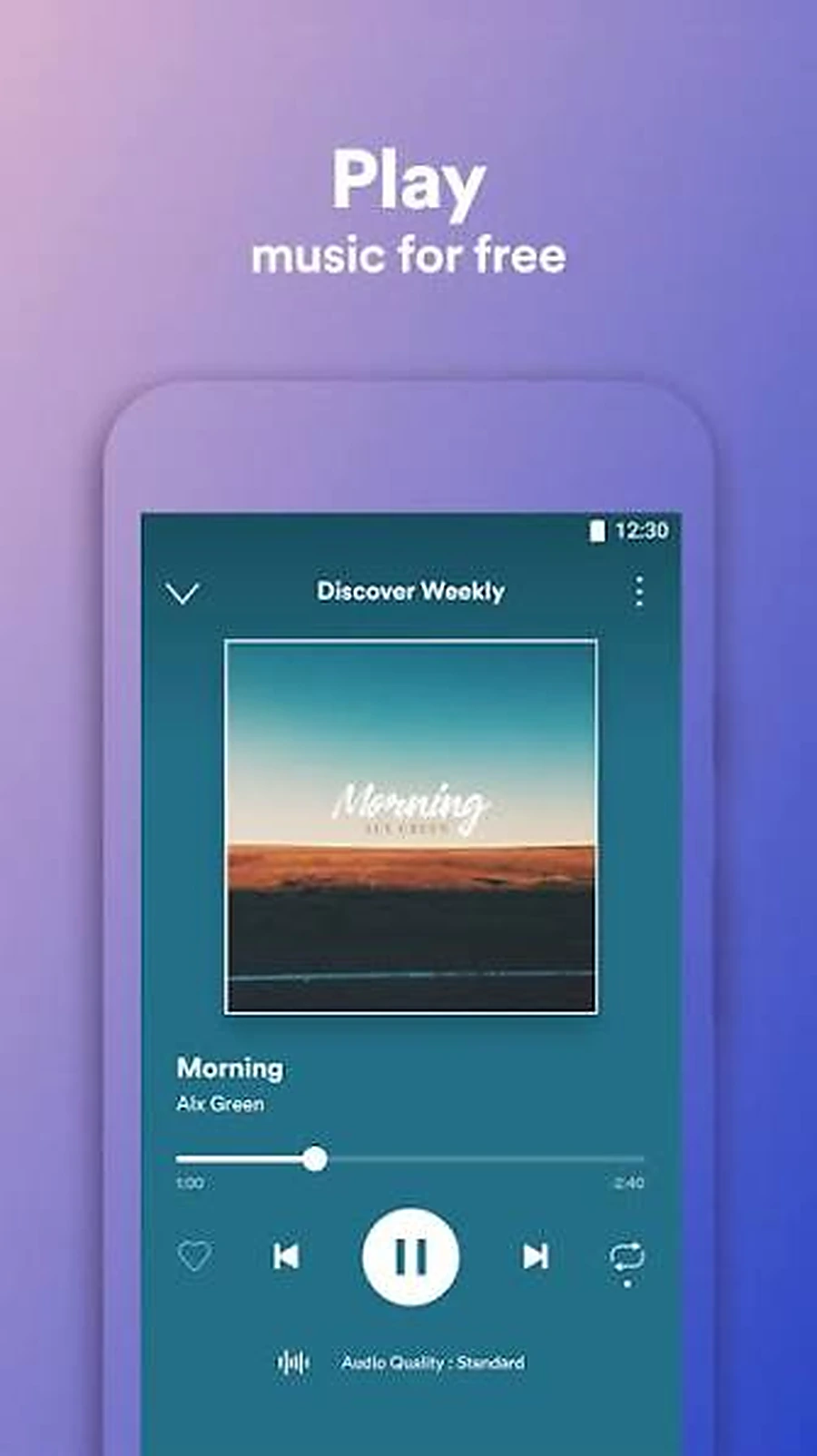 Controles de alta calidad de audio Spotify función screenshot