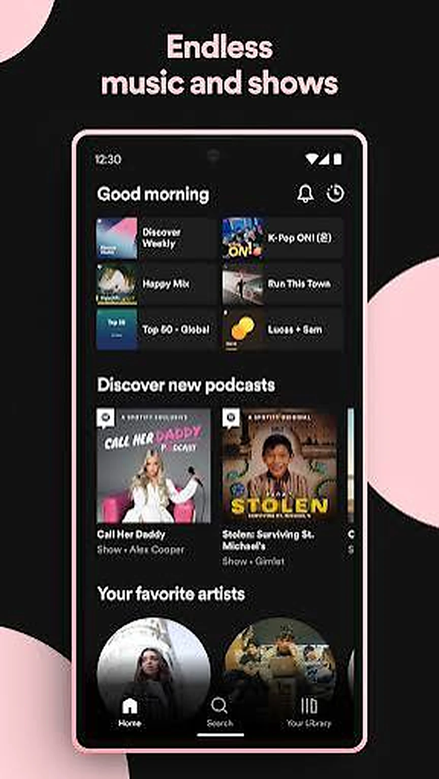 Wi-Fi y Cellular Quality Ajustes Spotify función screenshot