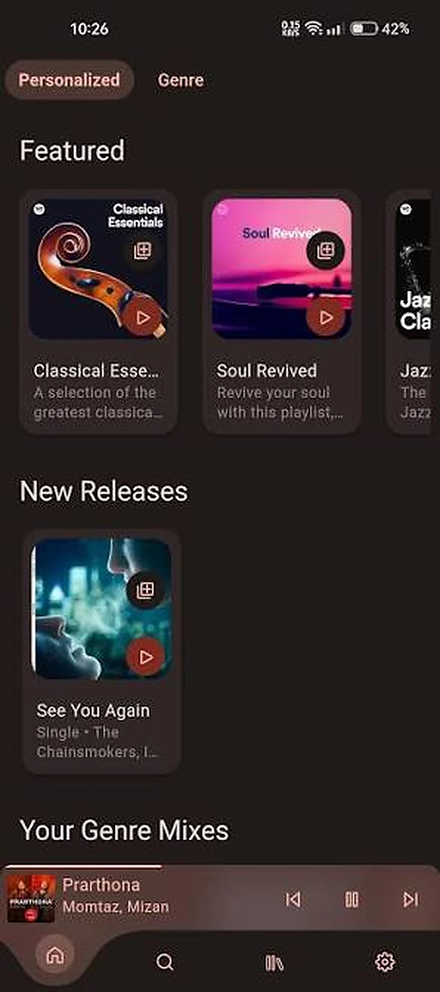 Listening Activity Controls Spotify función screenshot